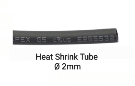 Heat Shrink Tube ø2mm 200m/roll Black